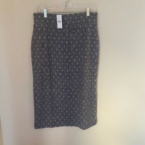 Loft Lou & Grey Brushed Grey skirt with texture